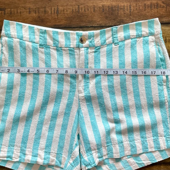 Old Navy Teal & White Striped Shorts Size 10 NWOT - Picture 6 of 9